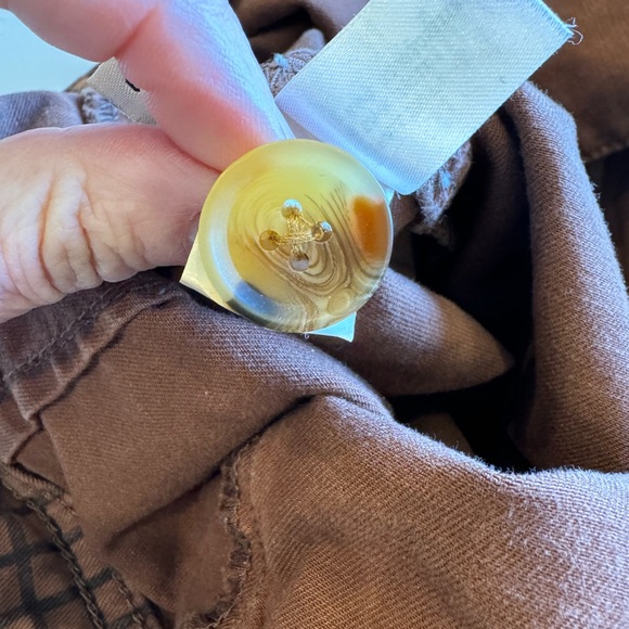 Marine Layer Rust Plaid Cropped Pants - Picture 15 of 15